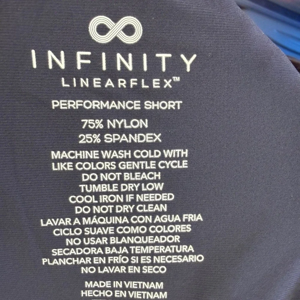 Infinity Linearflex Mens Navy Blue Performance Golf Shorts Stretch Size 34